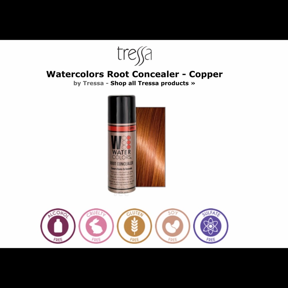 COPPER Tressa Water Colors root concealer spray